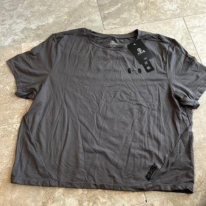 Virus x Barbella exclusive gray crop top